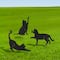 Glitzhome® 20.5" Multi-Functional Metal Cat Silhouette Pick Set